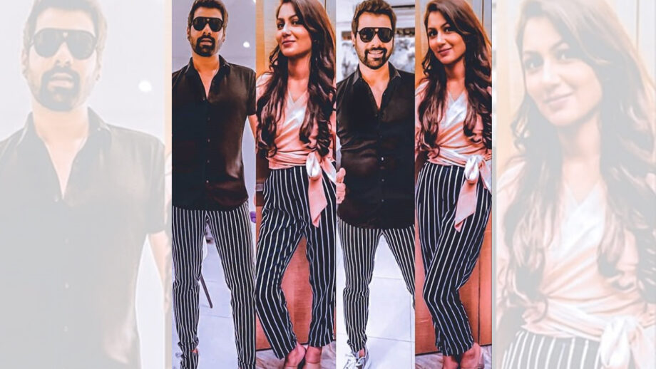 Kumkum Bhagya: Shabir Ahluwalia And Sriti Jha Styling In Striped Pants