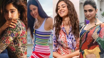 Love to wear multicolored dresses? Keep it simple like Janhvi Kapoor, Katrina Kaif, Ananya Panday and Deepika Padukone