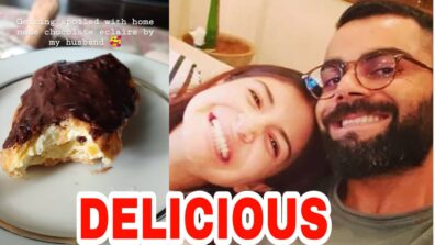 Lovey-dovey:  Cricket superstar Virat Kohli bakes homemade delicacy for Anushka Sharma