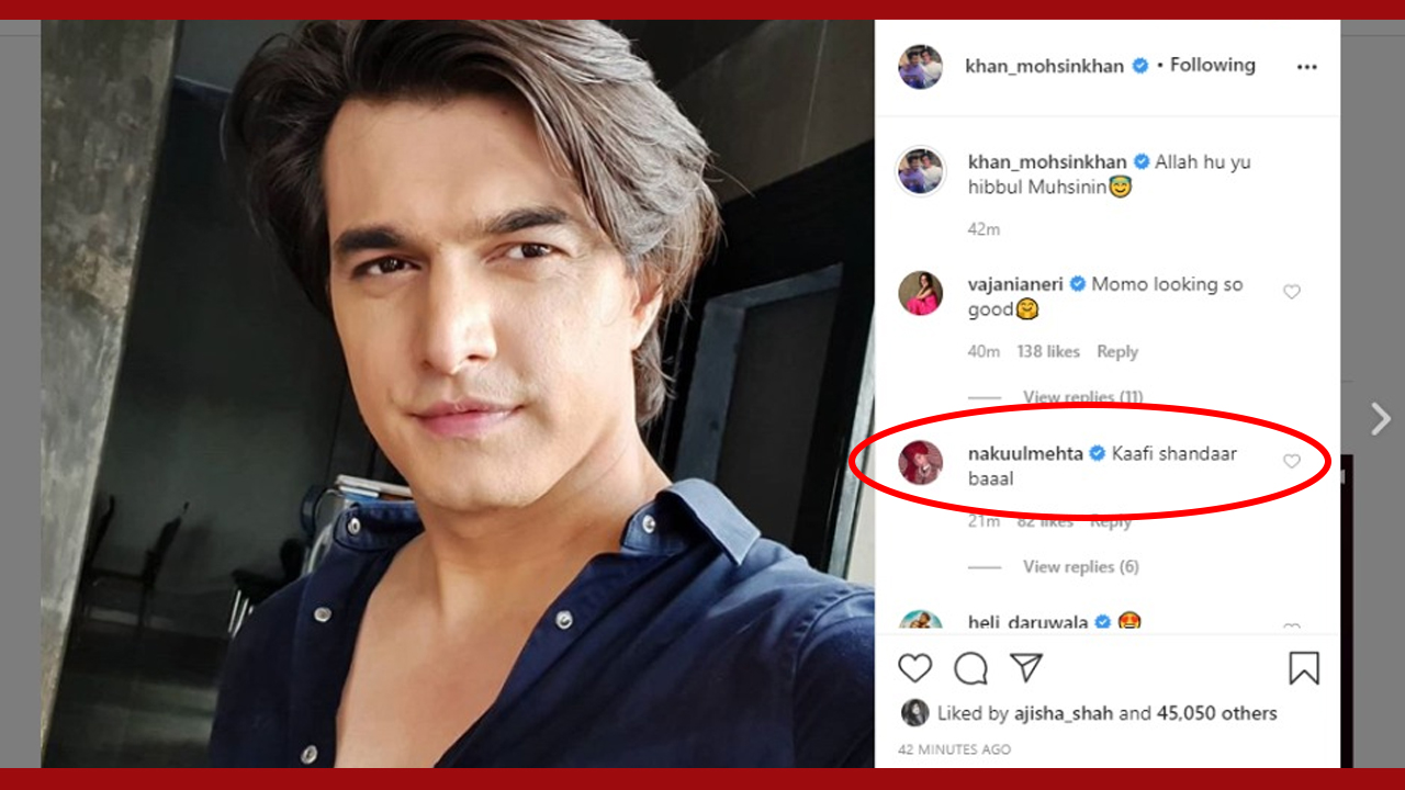 Mohsin Khan shares latest smart-looking selfie, Nakuul Mehta comments ‘kafi shandaar baal’