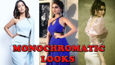 Monochromatic Looks Of Hina Khan, Karishma Tanna And Krystle D’Souza