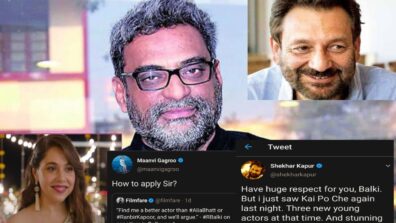 Nepotism Debate: Shekhar Kapur takes a dig at R. Balki on his Ranbir-Alia statement, Maanvi Gagroo asks, ‘Where to apply?’