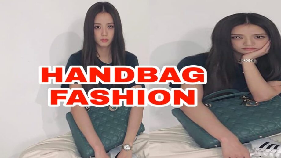 Photograph of K-Pop and Blackpink sensation Jisoo flaunting her green handbag sets internet on fire