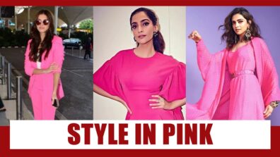 Pink Glow: Glowing Pink Styles To Copy From Tara Sutaria, Sonam Kapoor and Deepika Padukone