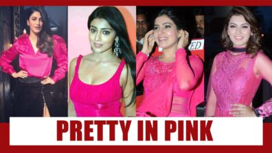 Pretty in pink: Shruti Haasan, Shriya Saran, Samantha Akkineni, and Hansika Motwani shine bright in pink; Take a look