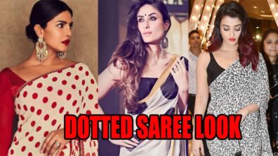 Priyanka Chopra, Kareena Kapoor & Aishwarya Rai Bachchan show how to stun in a dotted saree