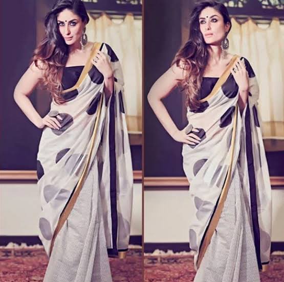 Priyanka Chopra, Kareena Kapoor & Aishwarya Rai Bachchan show how to stun in a dotted saree - 0