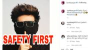 ‘Safety First’ : Kartik Aaryan shares a hilarious photo showing his fans the ‘new cool’, check out