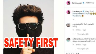 ‘Safety First’ : Kartik Aaryan shares a hilarious photo showing his fans the ‘new cool’, check out