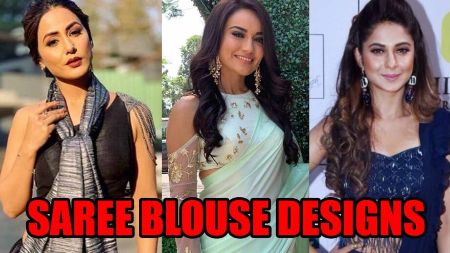 Saree Lovers! Hina Khan, Surbhi Jyoti, Jennifer Winget's Awesome Saree Blouse Designs