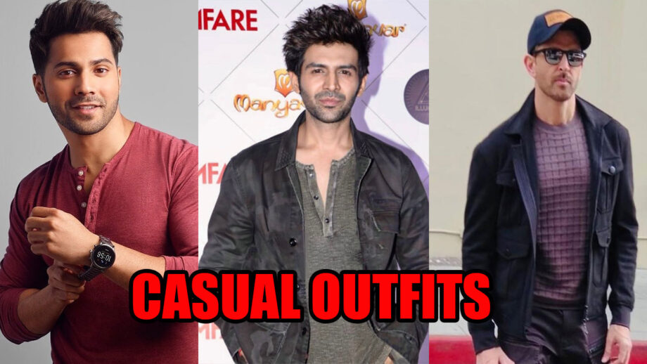 Sassy Style: Get Lively Like Varun Dhawan, Kartik Aaryan and Hrithik Roshan In Casual Styles 3