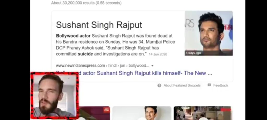 "Seemed like a great guy, rest in peace", PewDiePie pays tribute to Sushant Singh Rajput