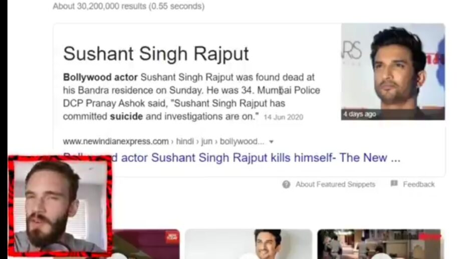 "Seemed like a great guy, rest in peace", PewDiePie  pays tribute to Sushant Singh Rajput