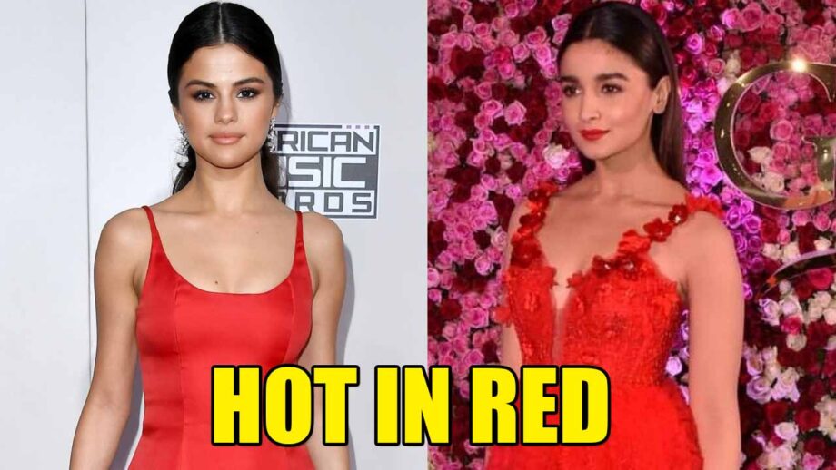 Selena Gomez or Alia Bhatt: Who looks HOT in red gown?