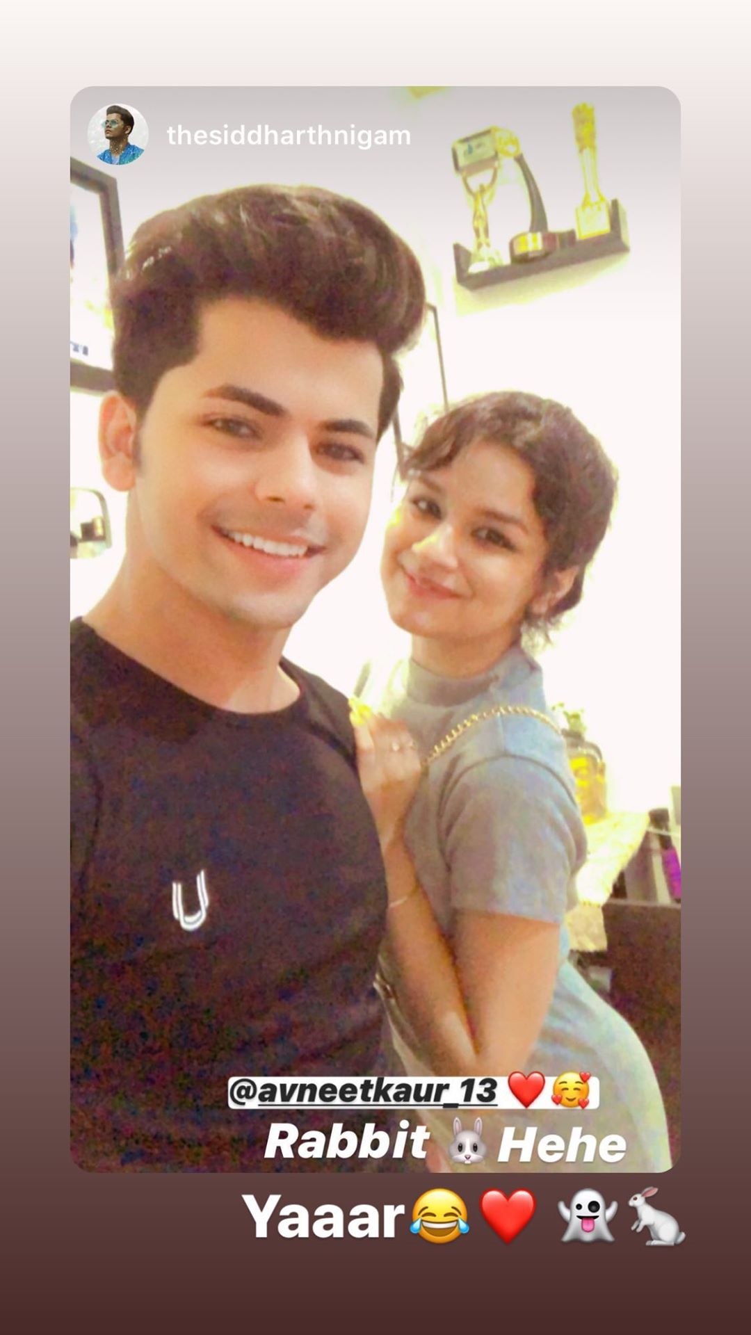 Siddharth Nigam calls Avneet Kaur 'rabbit', fans love it