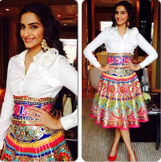 Sonam Kapoor To Shraddha Kapoor: Celebs Rocked In Manish Arora's Unique Outfit Collection 1