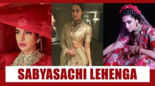 Style This Gorgeous Sabyasachi Lehenga With A Classy Makeup Look Just Like Priyanka Chopra, Shraddha Kapoor And Deepika Padukone