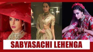 Style This Gorgeous Sabyasachi Lehenga With A Classy Makeup Look Just Like Priyanka Chopra, Shraddha Kapoor And Deepika Padukone