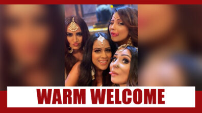 Surbhi Jyoti, Nia Sharma and Adaa Kha give Hina Khan a warm welcome to Naagvansh