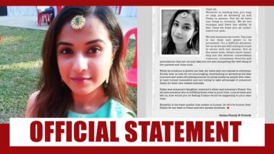 Sushant Singh Rajput’s ex manager Disha Sailan’s death case: Disha’s family issues official statement