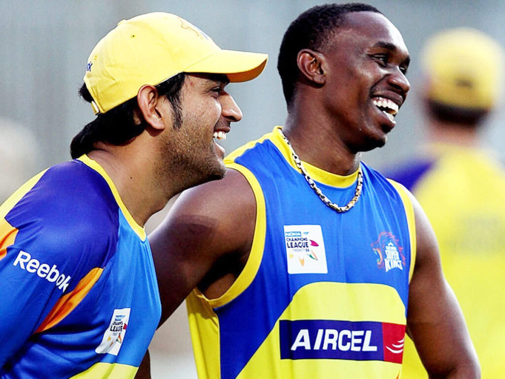 Take A Look At MS Dhoni And Dwayne Bravo Friendship Moments Together - 1