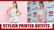 Take Cues From Ariana Grande And Miley Cyrus To Style Your Printed Outfits