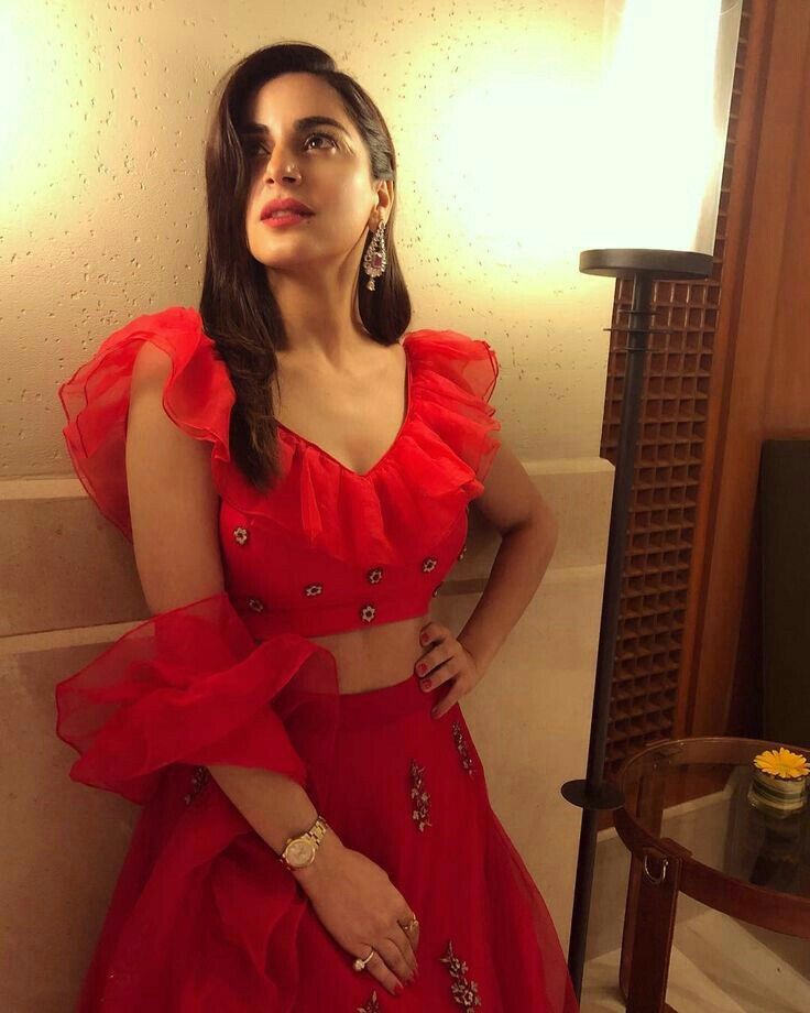 Take Tips From Reem Shaikh, Shrenu Parikh, Shraddha Arya To Wear Red In Stylish Ways - 0