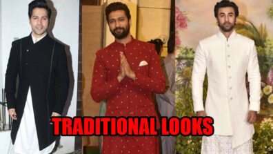 Trade The Grade: Mesmerizing High-Grade Traditional Looks From Varun Dhawan, Vicky Kaushal, and Ranbir Kapoor