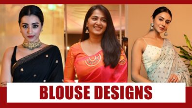 Trisha Krishnan, Anushka Shetty, Rakul Preet Singh’s Classic Shape Blouse Designs Will Leave You Mesmerised!