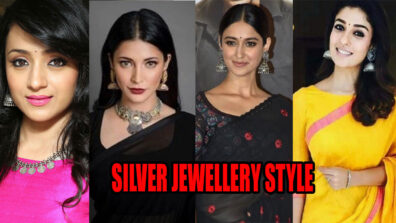 Trisha Krishnan, Shruti Haasan, Ileana D’Cruz, and Nayanthara Amaze Us With Their Silver Jewellery Style