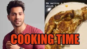 Varun Dhawan eats self-made burnt omelette