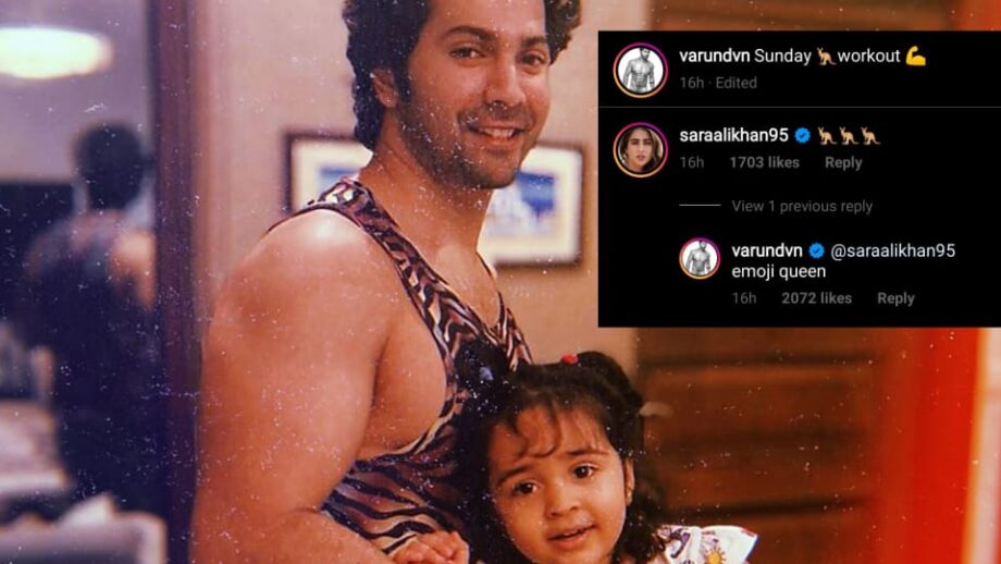 Varun Dhawan shows his Sunday workout, Sara Ali Khan comments