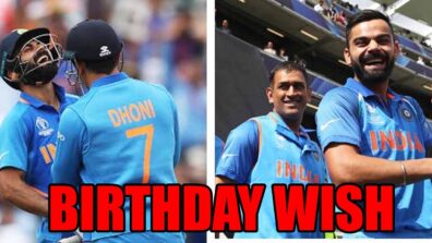 Virat Kohli wishes Mahendra Singh Dhoni, writes, ‘happy b’day Mahi bhai’