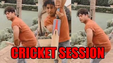 Watch now: Sidharth Shukla enjoys cricket session