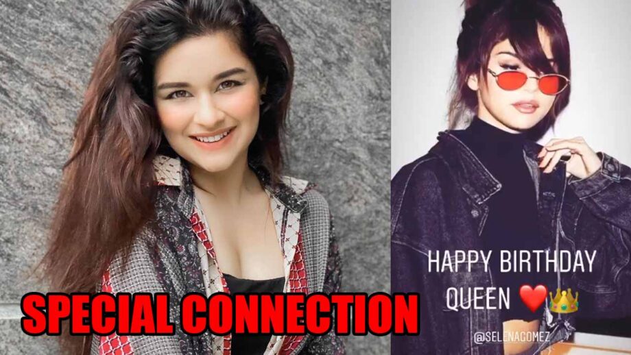 What is Avneet Kaur and Selena Gomez's special connection?