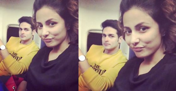 4 Times Priyank Sharma & Hina Khan Looked Hot In Selfie - 1