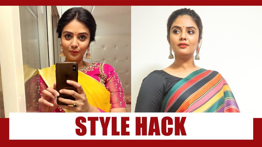 3 Attractive Sarees And Blouse Styles To Steal From Tollywood Beauty Sreemukhi 2