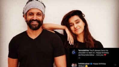 Farhan Akhtar posts romantic message for Shibani Dandekar on her birthday, Hrithik Roshan comments