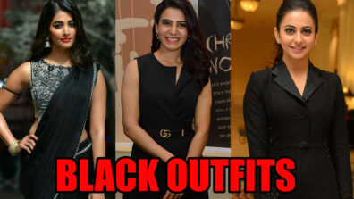 Addicted To Black? Take Notes From Pooja Hegde, Samantha Akkineni And Rakul Preet Singh’s Stylish Black Outfits