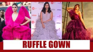 Deepika Padukone Vs Alia Bhatt Vs Nora Fatehi: Who looks best in a stylish Ruffle Gown?