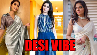 Desi Vibe: Pooja Hegde, Samantha Akkineni, And Malavika Mohanan Give Us Relaxing Desi Vibes With Minimal Styling