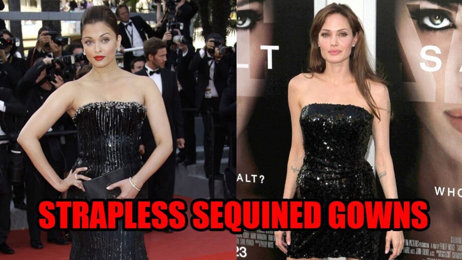 From Aishwarya Rai Bachchan To Angelina Jolie: When Celebrities Fell In Love With Strapless Sequined Gowns 4