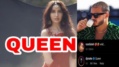 Headline: Nora Fatehi’s stunning red hot photo sets the internet on fire, DJ Snake comments ‘Queen’