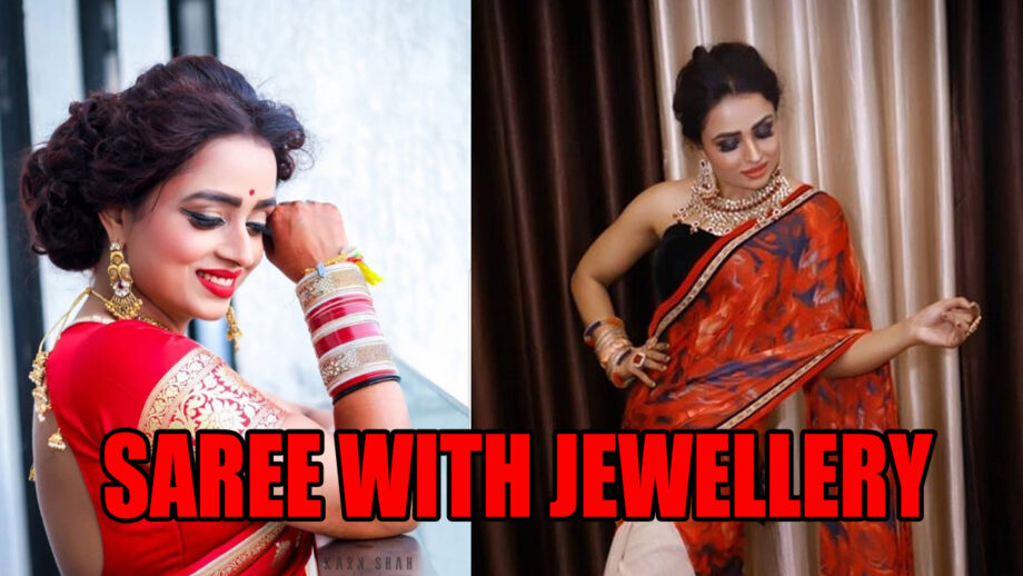 How To Make The Perfect Combination Of Jewellery With Saree? Take Tips From Yeh Rishta Kya Kehlata Hai Fame Parul Chauhan 1