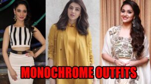How To Style In Monochrome Outfits? Learn From Tamannaah Bhatia, Kajal Aggarwal, Keerthy Suresh