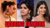 How To Style Long Statement Earrings Like Pooja Hegde, Keerthy Suresh, Hansika Motwani?