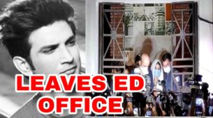 IN VIDEO: Rhea Chakraborty SPOTTED leaving Enforcement Directorate agency office after more than 7 hours of questioning