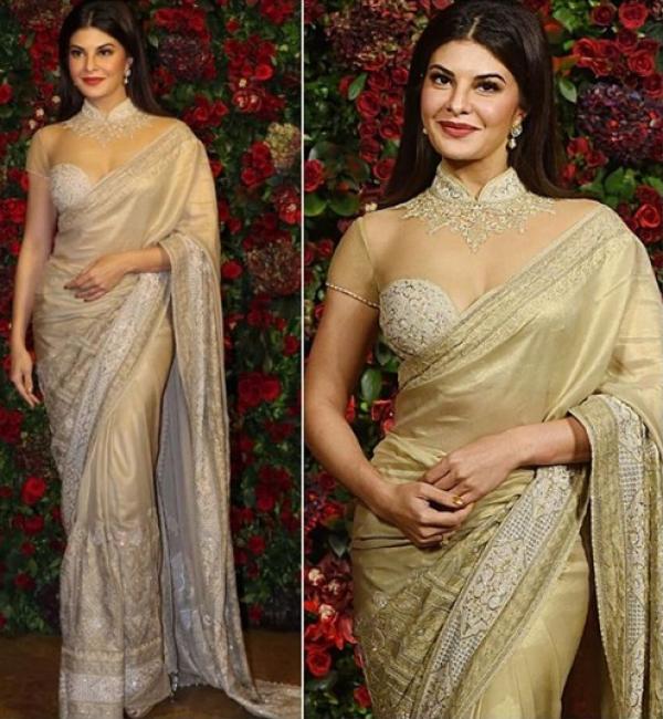 Jacqueline Fernandez and her Stylish Blouse Designs Ideas For Brides To Be - 2