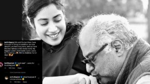 Janhvi Kapoor posts an adorable photo with her father, Kartik Aaryan’s teasing comment wins the internet