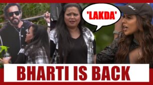 Khatron Ke Khiladi Made In India: Bharti Singh kisses Rohit Shetty and calls Nia Sharma ‘ lakda’